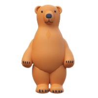 Inflatable bear costume 