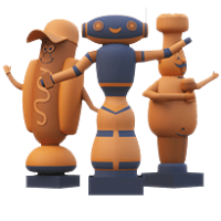 Inflatable waving man