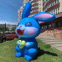 Надувная фотозона заяц 4 метра уличная рекламная фигура для мероприятий