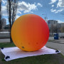 Фотозона надувной шар смайл 5 метров рекламная фигура на вентиляторе для мероприятий